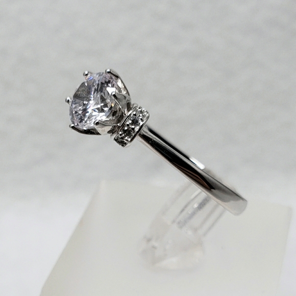 Sterling 1ct Crown Setting Ring - Picture 4 of 8